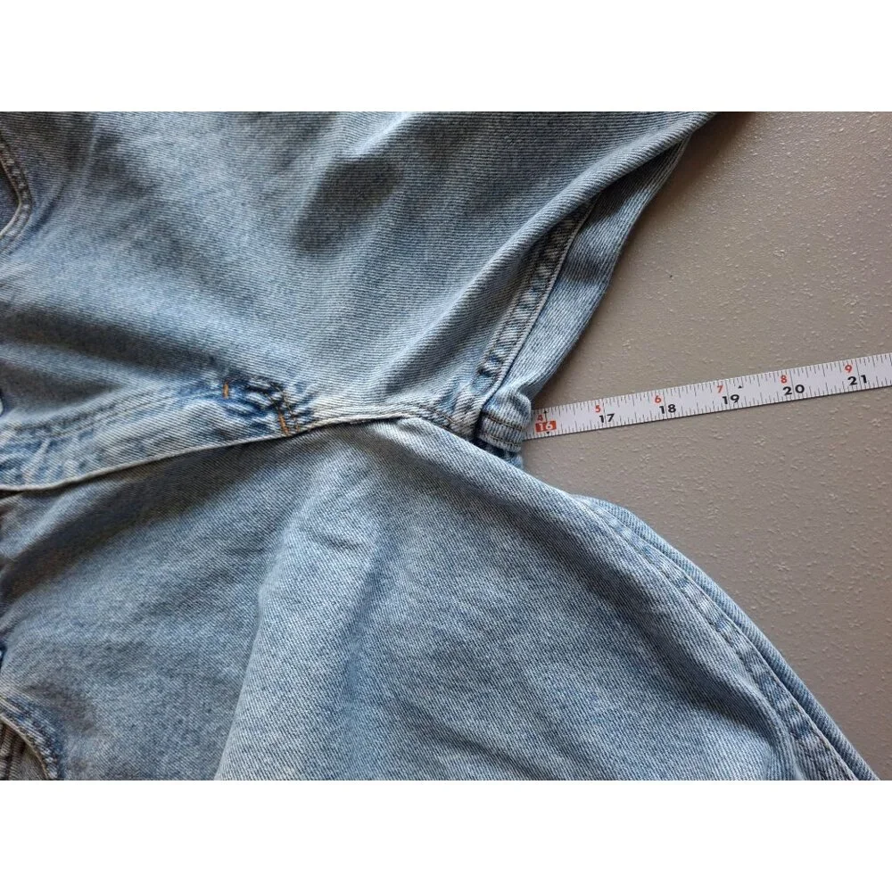 Vintage Lee Regular Fit Straight Leg Jeans Mens 42X28 Blue Light Wash Denim - Picture 8 of 8